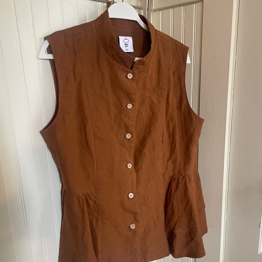 Son de flor peplum vest XXL